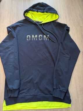 MGM Las Vegas x Maceoo Navy Hoodie with Neon Lime Lining - Brand